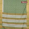 Bhagalpuri saree green with allover geometric prints and zari woven border