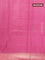 Bamboo silk saree magenta pink with allover thread weaves and sequin work pallu