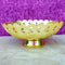 Gold Coated Fruit Bowl, Handcrafted Decorative Bowl, Gift items (Dia 8 Inches)