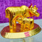 Kamdhenu Cow for puja Room, Cow Calf Idol (Dia 3 Inches)