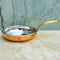 Copper Fry Pan, Hammered Copper Steel Fry pan with Brass Handle