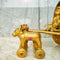 Antic Finish Brass Bullock Cart, Brass Village Cart, Handcrafted ShowPiece