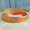 Cow Design Tray Flower Basket, Puja Tray For Temple