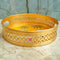 Cow Design Tray Flower Basket, Puja Tray For Temple