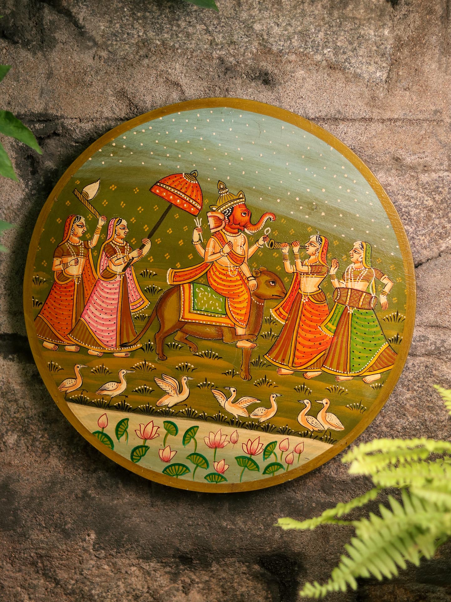 Pichwai Handpainted Wall Panel - 16