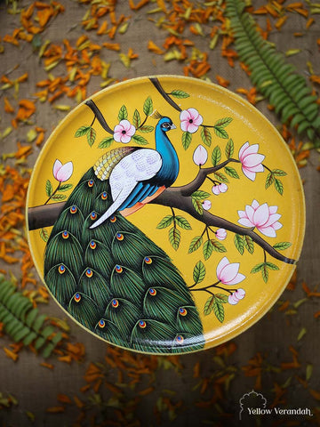 Pichwai Handpainted Wall Plate - 10"