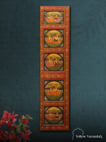 Vintage Wooden Handpainted Door Panel (Single)