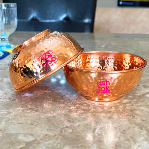 Copper Hammered wati, multipupose Copper dessert bowl, Anti-tarnish Copper Serving Bowl