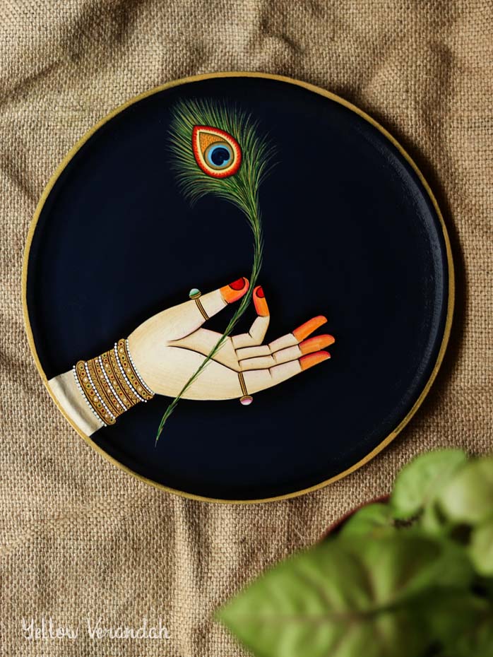 Pichwai Handpainted Wall Plate - 10