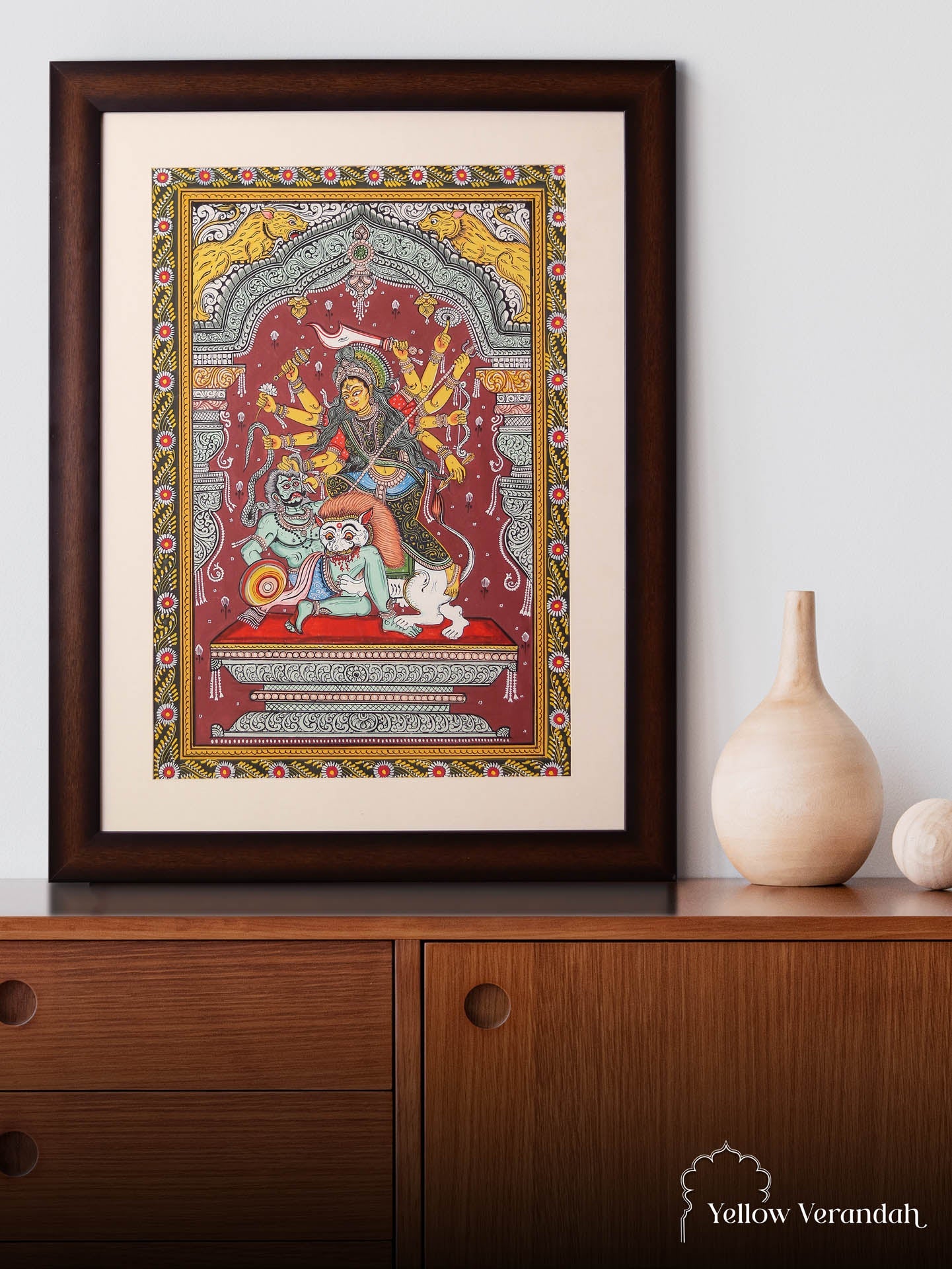 Original Patachitra Painting - Durga