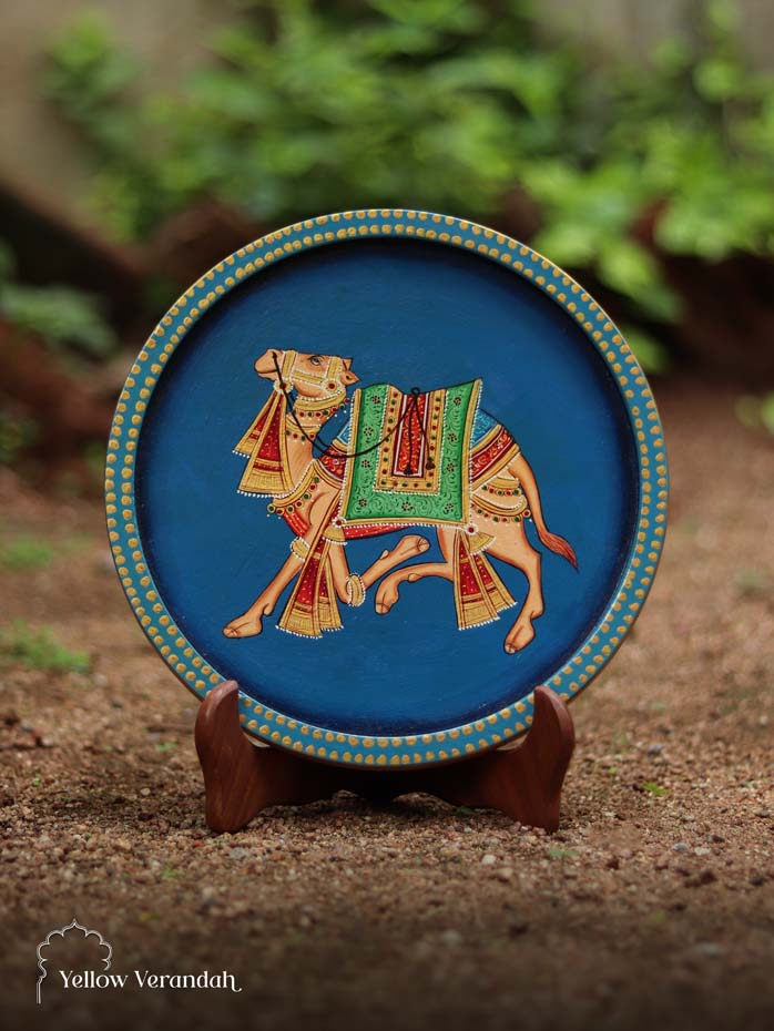 Mughal Handpainted Wall Plate - 10