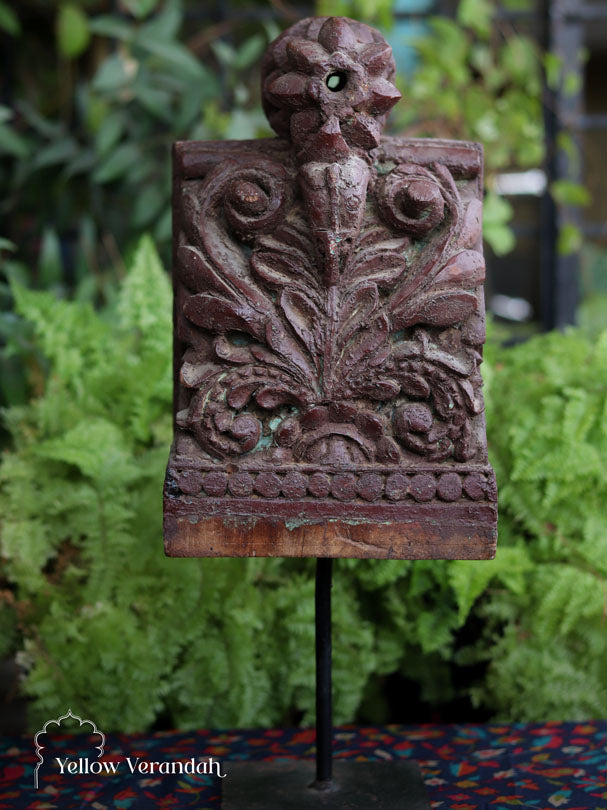 Antique Wooden Carving on Stand