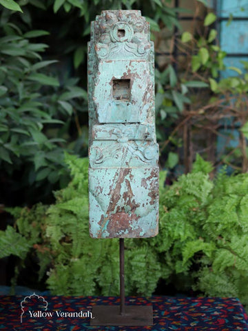 Antique Wooden Carving on Stand