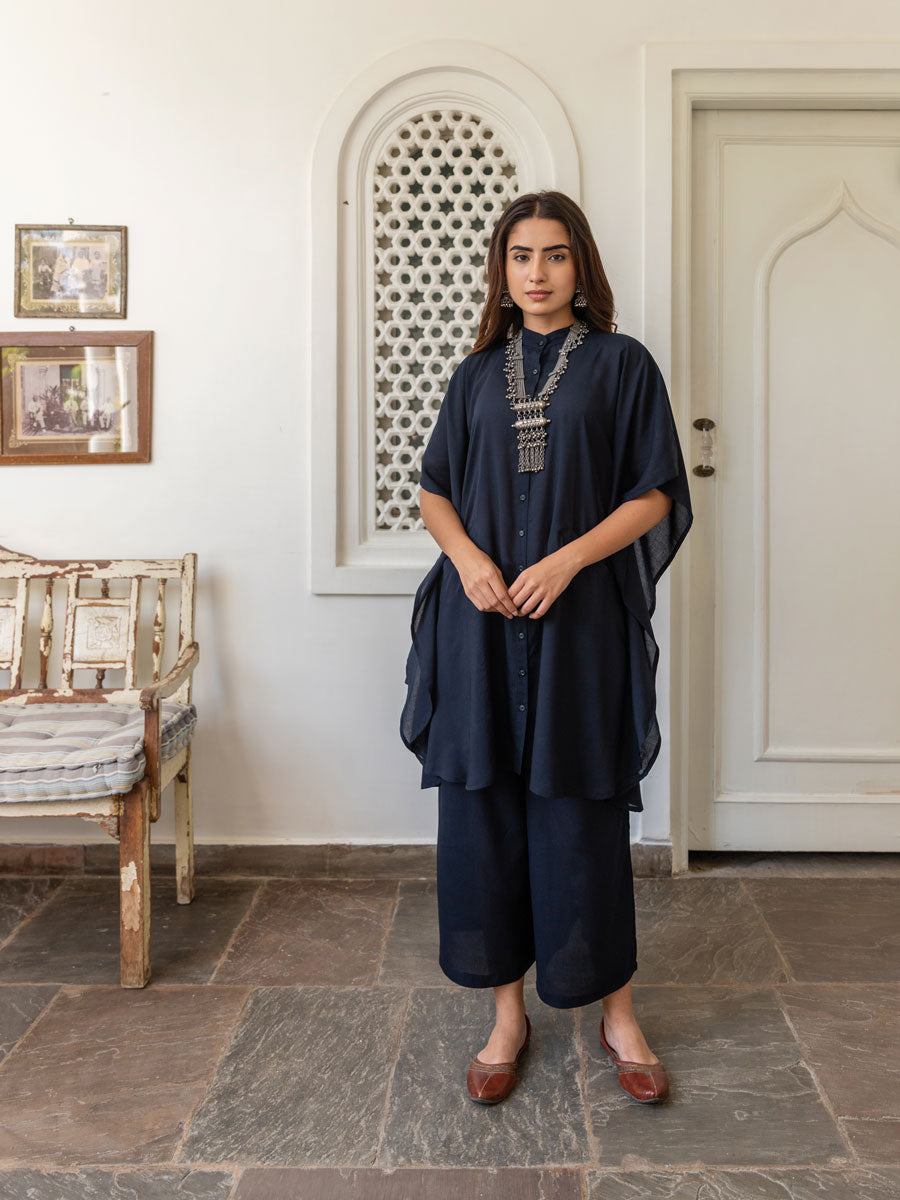 Set of 2 - North Star Black Shirt Dress and Palazzo