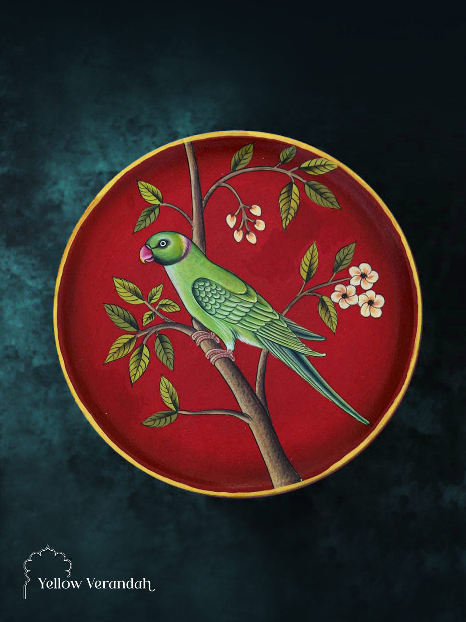 Pichwai Handpainted Wall Plate - 8