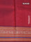 Pure kanjivaram silk saree red shade and maroon with thread woven buttas and thread woven border