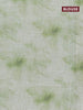 Linen cotton saree pastel green with allover tie & dye prints sequin work and silver zari woven border