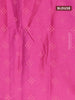 Semi dupion saree pink and purple with thread woven buttas and thread woven border