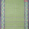 Bengal cotton saree green shade and blue with thread woven buttas and thread woven border without blouse