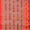 Bengal cotton saree rust shade and orange with ikat weaves and thread woven border without blouse