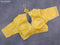 Chiffon silk saree mango yellow with satin finished in borderless style & embroidered readymade blouse