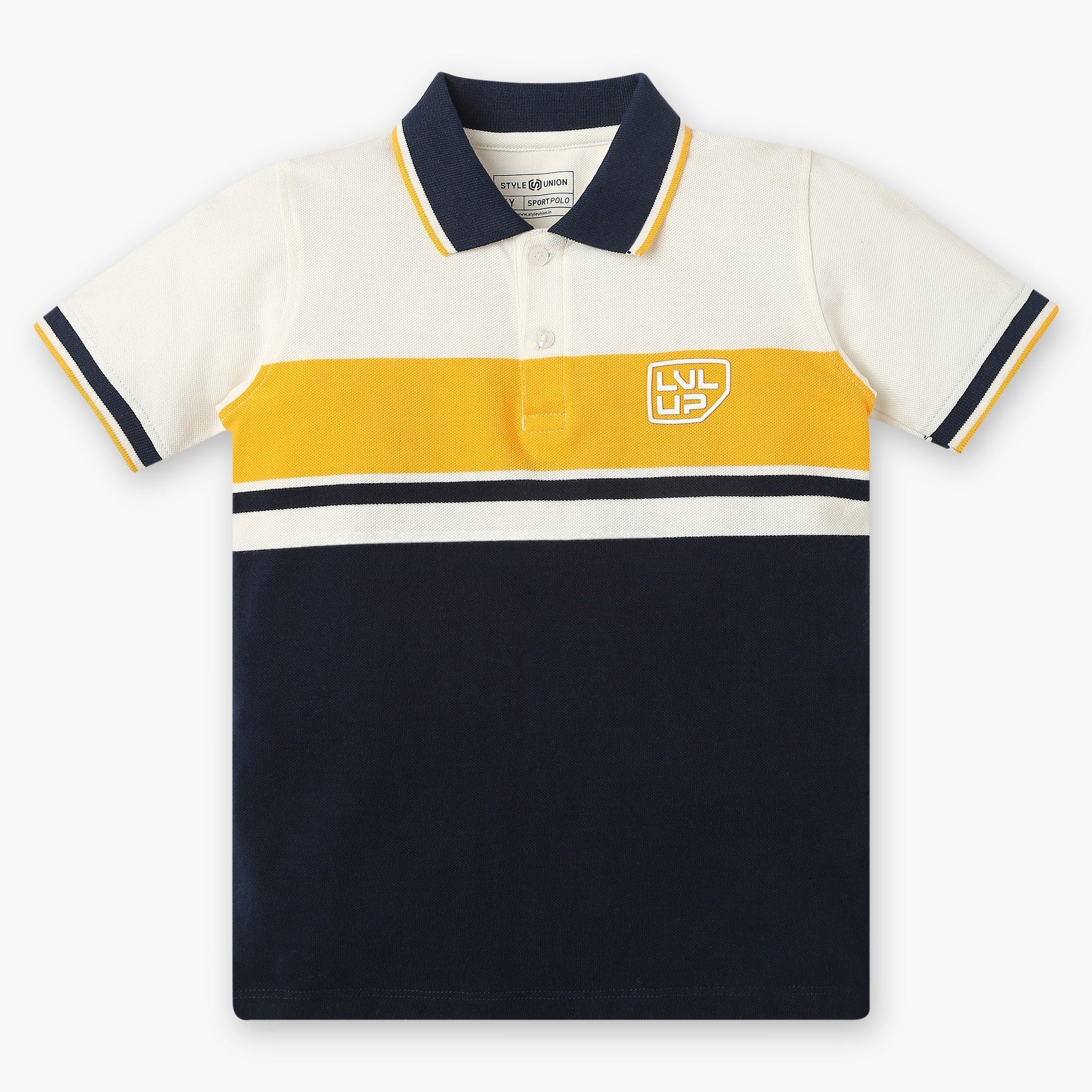 Boys Regular Fit Cut And Sew T-Shirt