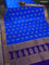 Pure mysore silk saree cs blue and blue with allover zari woven buttas and zari woven border