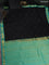 Pure kanchipuram silk saree black and teal green with zari woven buttas and zari woven border