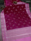 Banarasi poona silk saree dark pink and light pink with zari woven buttas and zari woven border