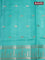 Banarasi poona silk saree blue and teal green with thread & zari woven buttas and zari woven border