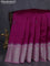 Banarasi poona silk saree dark pink and light pink with silver zari woven buttas and rich zari woven border