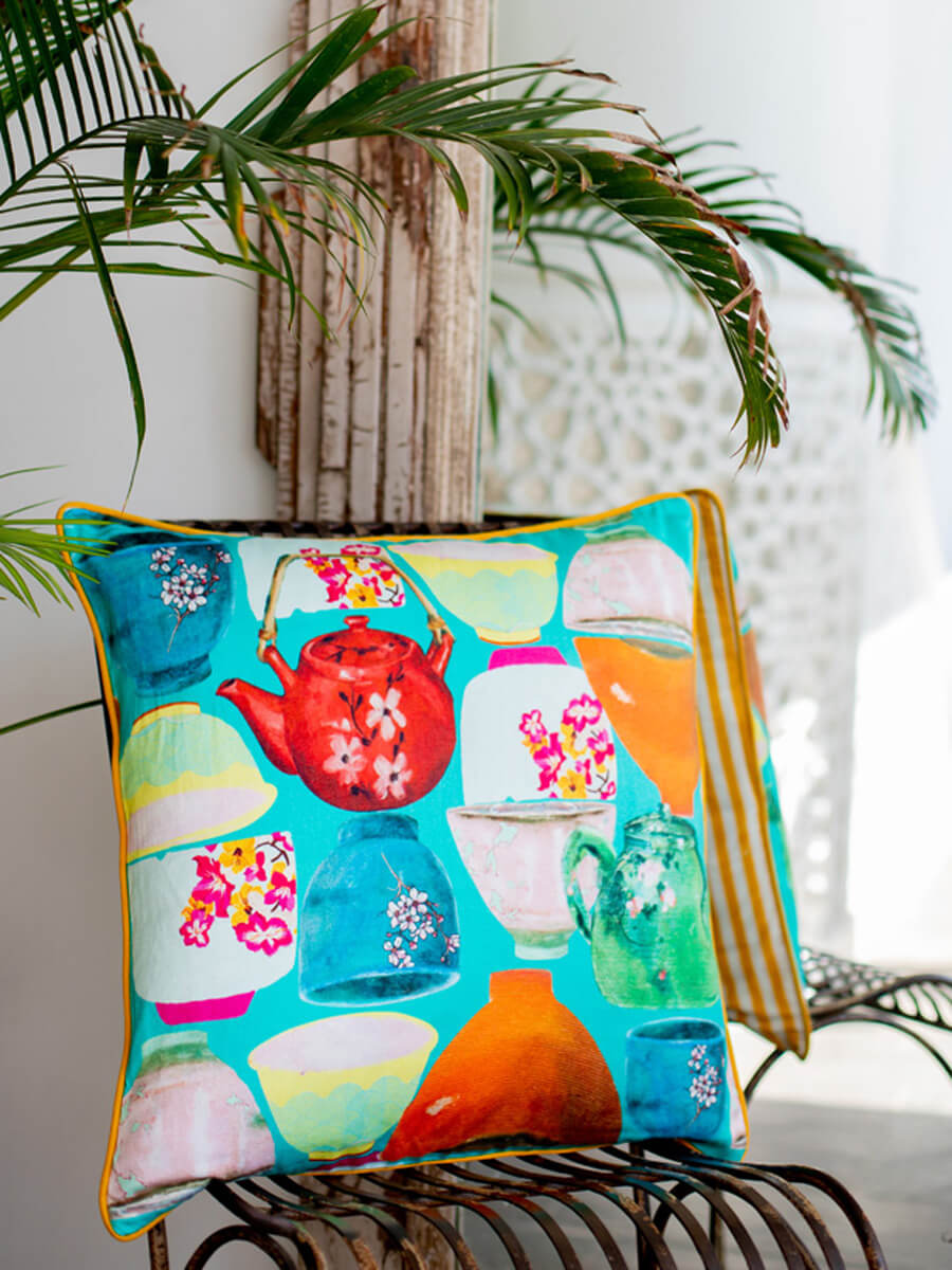 Kyusu Cotton Cushion Cover