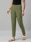 Olive Green Cotton Stretch Kurti Pants
