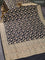 Banarasi uppada silk saree black with allover zari woven floral brocade wevaes and zari woven border