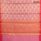 Banarasi kota saree magenta pink and maroon with zari woven buttas and zari woven simple border