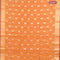 Banarasi kota saree orange and pink with thread & zari woven floral buttas and zari woven border