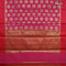 Banarasi kota saree magenta pink and maroon with zari woven buttas and zari woven simple border