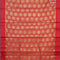 Banarasi kota saree red shade with zari woven buttas and zari woven simple border