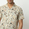 Camp Collar Half Sleeve Short Length Relaxed Fit Cuban Printed Shirt