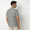 Camp Collar Half Sleeve Short Length Relaxed Fit Cuban Printed Shirt