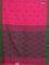 Bengal soft cotton saree pink and green with allover butta weaves and simple border