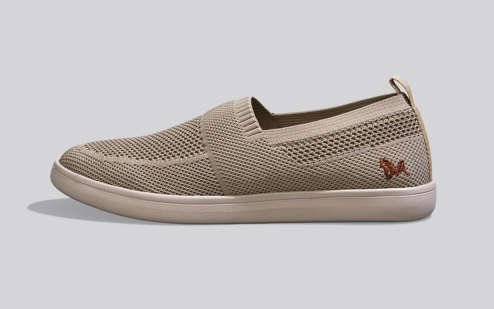 Casual Ease Slip Ons : Taupe