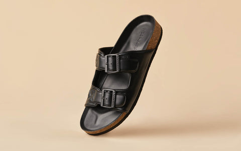 Cork Sandals : Solid Black