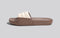 Squooshy Slides for Men : Ivory-Brown