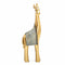 Decorative Giraffee Polyresin Showpiece (Grey & Gold)