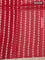 Banarasi organza silk saree maroon with allover silver & gold zari weaves and zari woven border