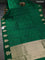 Banarasi poona silk saree green with zari woven buttas and zari woven butta border