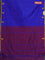 Arani semi silk saree blue and maroon with thread woven buttas and piping border