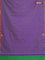 Arani semi silk saree dual shade of greenish violet and green with thread woven buttas and thread woven butta border