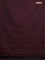 Arani semi silk saree deep maroon with allover thread weaves in borderless style